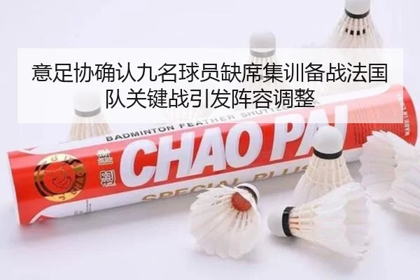 意足协确认九名球员缺席集训备战法国队关键战引发阵容调整